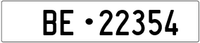 Trailer License Plate